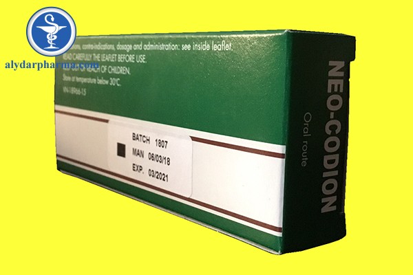 Tương tác khi sử dụng thuốc Neo-codion