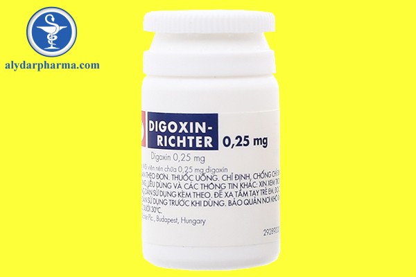 Tương tác, bảo quản digoxin 62,5mcrg cũng là những điều cần lưu ý