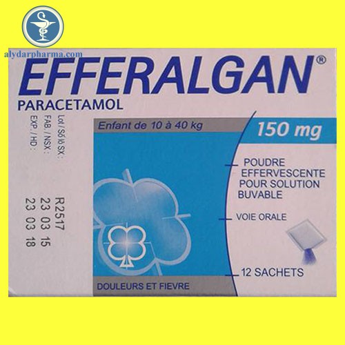 Hộp thuốc efferalgan 150mg