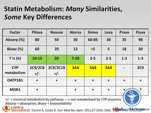 Statin với CYP 