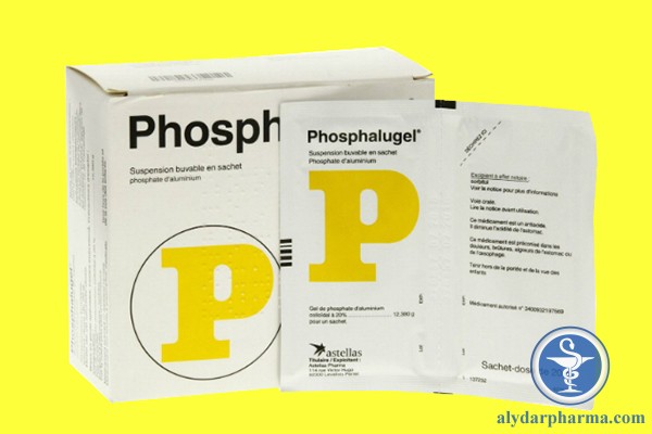 Thuốc chữ P vàng Phosphalugel có khả năng điều trị hiệu quả chứng đầy bụng, khó tiêu.