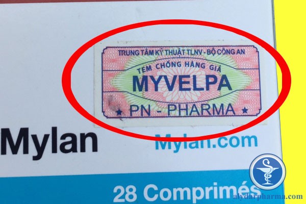Tem chống hàng giả thuốc Myvelpa