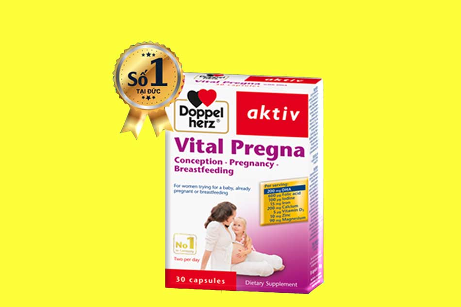 Doppelherz Vital Pregna bổ sung dưỡng chất cho phụ nữ mang thai 