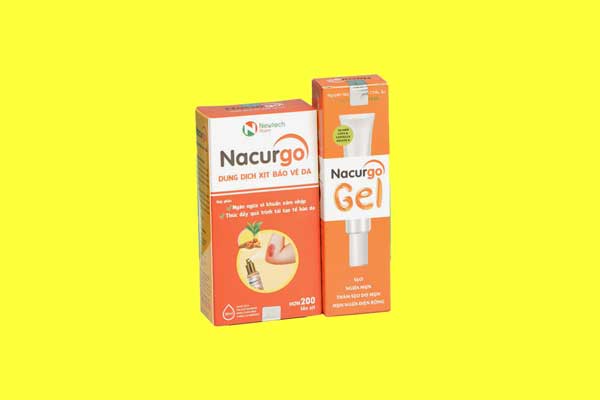 Kết hợp Nacurgo Gel dạng xịt và dạng gel