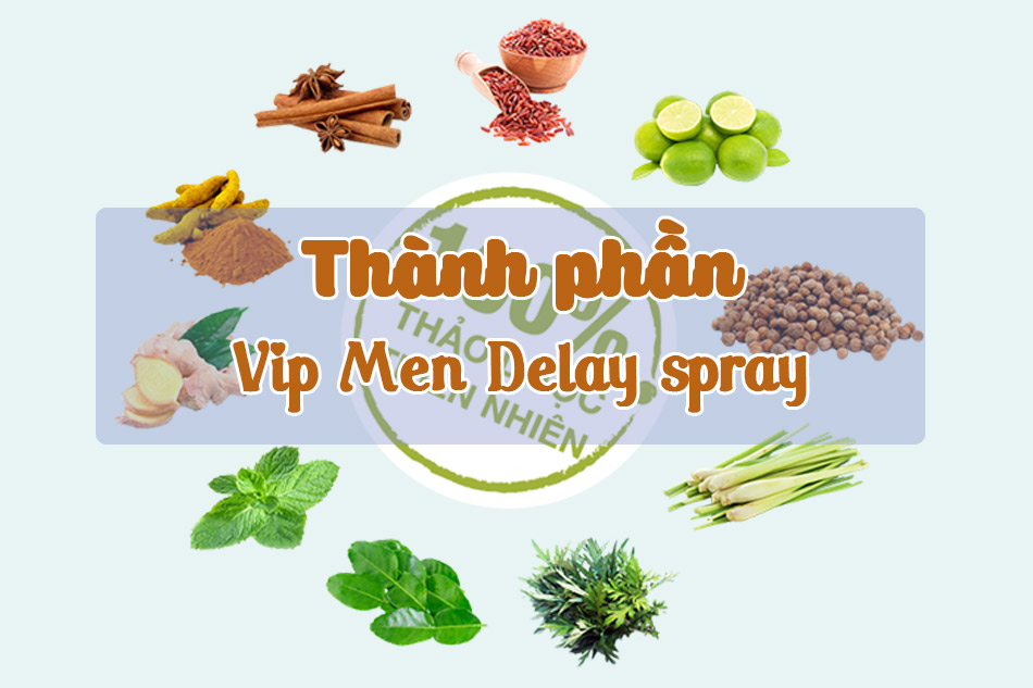 Thành phần của Vip Men Delay spray