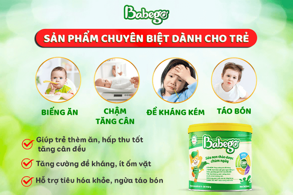 Đối tượng sử dụng sữa non Babego