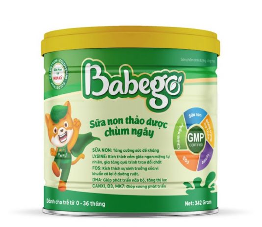 Sữa non thảo dược chùm ngây Babego