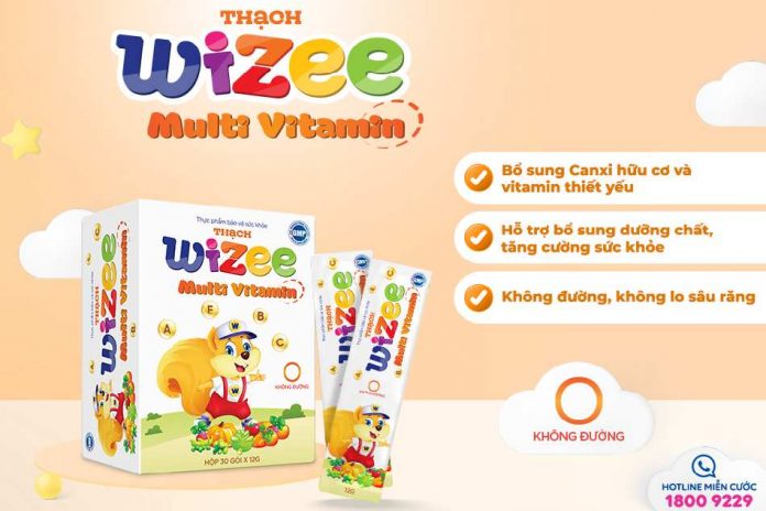 Thạch Wizee Multi Vitamin giúp bổ sung các vitamin, giúp tăng cường sức khỏe, tăng sức đề kháng