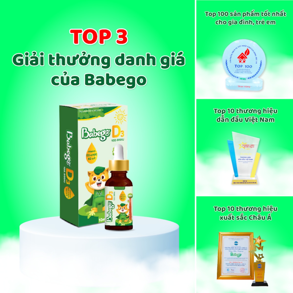 D3K2 Babego đã nhận được rất nhiều giải thưởng danh giá