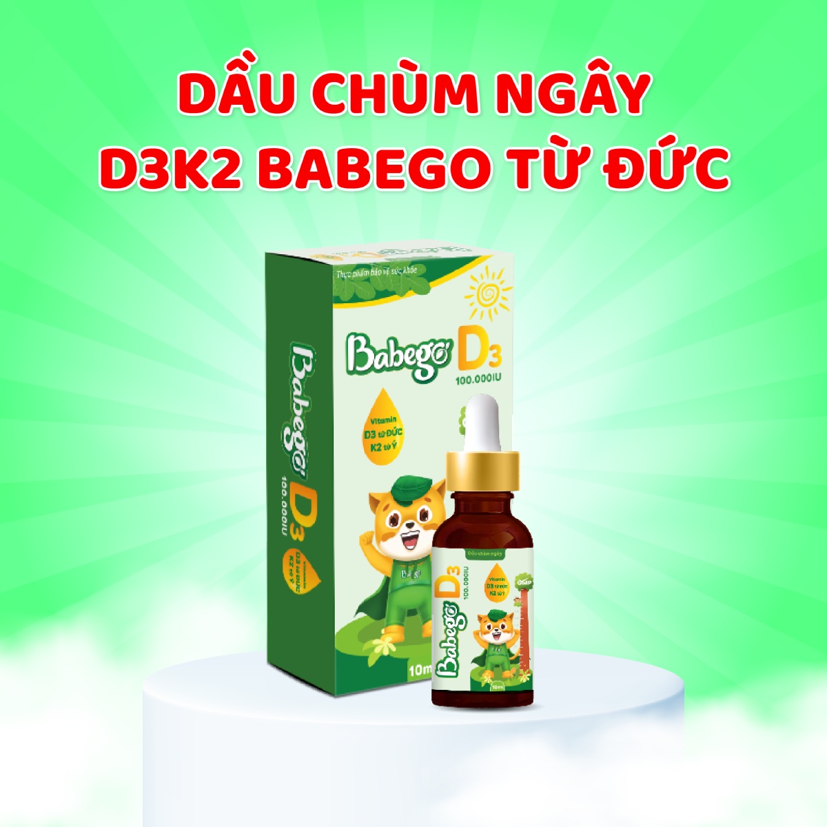 Dầu chùng ngây D3K2 Babego