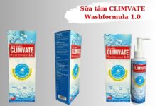 Sữa tắm Climvate Washformula 1.0 được bác sĩ da liễu khuyên dùng Sữa tắm Climvate Washformula 1.0